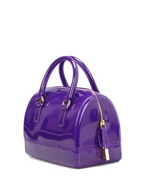 Vintage Furla Candy Jelly Bowling Bag - Purple Y2K